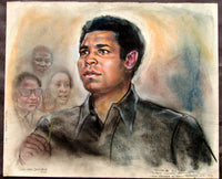 ALI, MUHAMMAD ORIGINAL ARTWORK BY IDA LIBBY DENSGROVE (1976-CARTER HEARING)