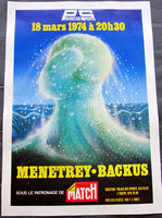 BACKUS, BILLY-ROGER MENETREY ON SITE POSTER (1974)