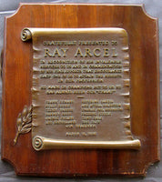 ARCEL, RAY APPRECIATION AWARD (FROM HIS FIGHTERS-1950)
