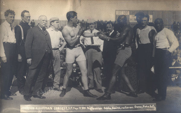 JOHNSON, JACK-AL KAUFMAN ORIGINAL ANTIQUE PHOTO (1909)