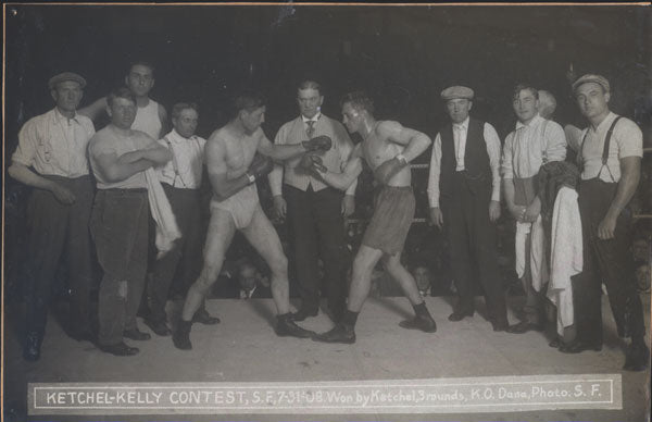 KETCHELL, STANLEY-HUGO KELLY ORIGINAL ANTIQUE PHOTO (1908)