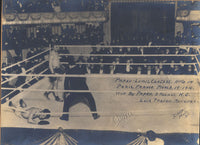 PAPKE, BILLY-WILLIE LEWIS ORIGINAL ANTIQUE PHOTO (1910-END OF FIGHT)