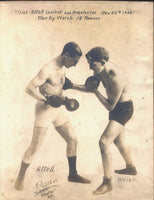 ATTELL, ABE-FREDDIE WELSH ORIGINAL ANTIQUE PHOTO (1908)