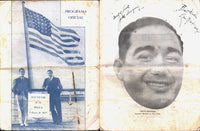 ESCOBAR, SIXTO-LOU SALICA OFFICIAL PROGRAM (SIGNED BY DEMPSEY-1937)