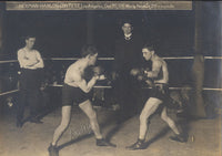 HERMAN, KID-EDDIE HANLON ORIGINAL ANTIQUE PHOTO (1905-SQUARING OFF)