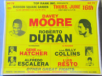 DURAN, ROBERTO-DAVEY MOORE & LUIS RESTO-BILLY COLLINS ON SITE POSTER (1984)