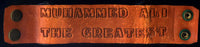 ALI, MUHAMMAD SOUVENIR LEATHER BRACELET (CIRCA 1970'S)