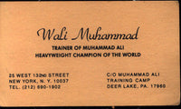 MUHAMMAD, WALI BUSINESS CARD (DEER LAKE)