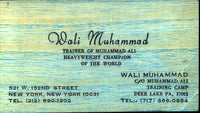 MUHAMMAD, WALI BUSINESS CARD (DEER LAKE)