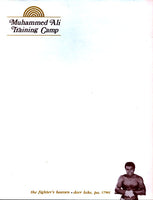 ALI, MUHAMMAD TRAINING CAMP LETTERHEAD (DEER LAKE)
