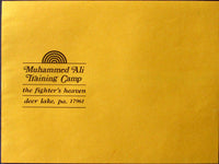 ALI, MUHAMMAD LARGE TRAINING CAMP ENVELOPE (DEER LAKE)