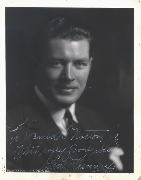 TUNNEY, GENE SIGNED PHOTOGRAPH (1920'S)