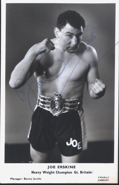 ERSKINE, JOE SIGNED PROMOTIONAL PHOTO