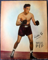 PEP, WILLIE SIGNED HAND TINTED PHOTO