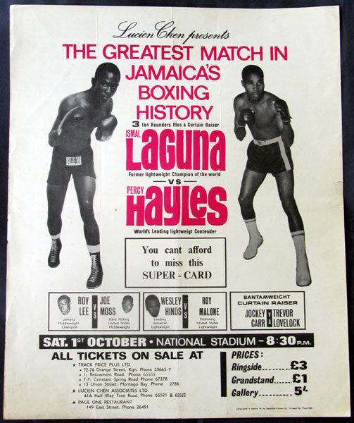 LAGUNA, ISMAEL-PERCY HAYLES ON SITE POSTER (1966)