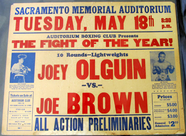 BROWN, JOE "OLD BONES"-JOEY OLGUN ON SITE POSTER (1965)