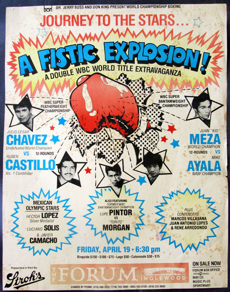 CHAVEZ, JULIO CESAR-RUBEN CASTILLO ON SITE POSTER (1985)