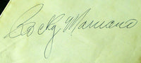 MARCIANO, ROCKY LARGE INK SIGNATURE