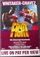 CHAVEZ, JULIO CESAR-PERNELL WHITAKER CLOSED CIRCUIT POSTER (1993)