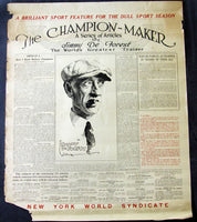 DE FOREST, JIMMY NEW YORK WORLD ADVERTISING POSTER (1923)