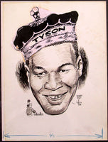 TYSON, MIKE ORIGINAL CARTOON ARTWORK (1986 BY BILL GALLO)