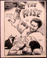 HEARNS, THOMAS-ROBERTO DURAN ORIGINAL CARTOON ART (1984-BY BILL GALLO)