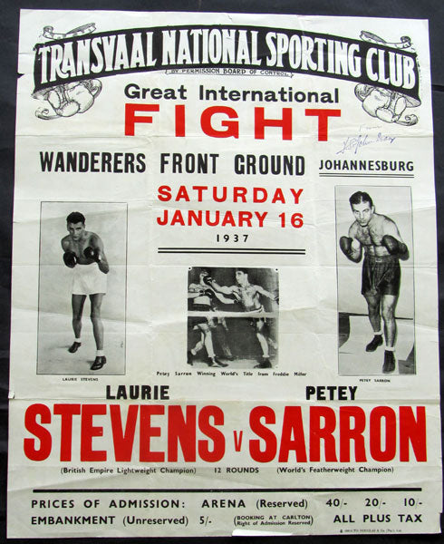 SARRON, PETEY-LAURIE STEVENS ON SITE POSTER (1937)