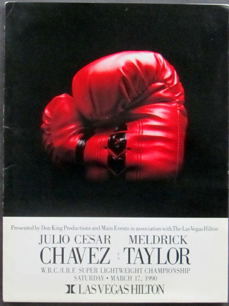 CHAVEZ, JULIO CESAR-MELDRICK TAYLOR I PRESS KIT (1990)