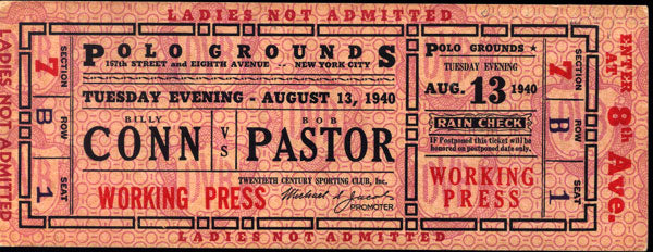 CONN, BILLY-BOB PASTOR FULL TICKET (1940)