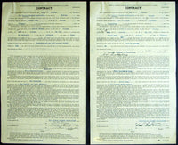 ROSS, BARNEY & BAT BATTALINO SIGNED FIGHT CONTRACTS (1932)