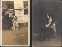 LOFTUS, JOHNNY REAL PHOTO POSTCARDS (2)