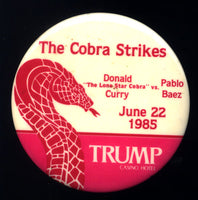 CURRY, DON-PABLO BAEZ SOUVENIR PIN (1985)