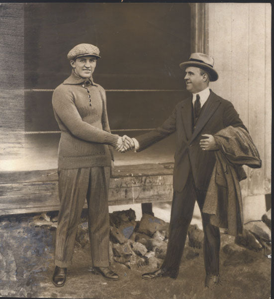 CARPENTIER, GEORGES WIRE PHOTO (1921-BEFORE DEMPSEY MATCH)