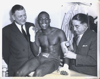 CARTER, JIMMY WIRE PHOTO (1954-MEDICAL FOR DEMARCO FIGHT)