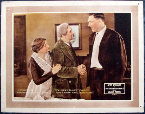 WILLARD, JESS MOVIE LOBBY CARD (1919-CHALLENGE OF CHANCE)