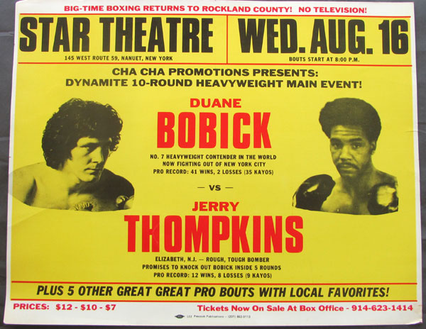 BOBICK, DUANE-JERRY THOMPKINS ON SITE POSTER (1978)
