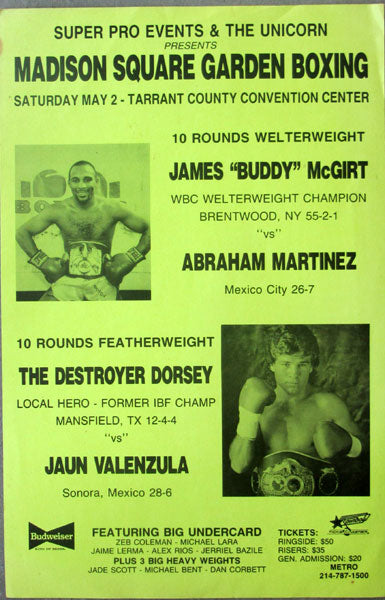 MCGIRT, JAMES "BUDDY"-DELFINO MARIN ON SITE POSTER (