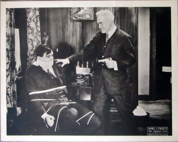 CORBETT, JAMES J. MOVIE LOBBY CARD (THE MIDNIGHT MAN-1919)