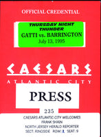 GATTI, ARTURO-BARRINGTON FRANCIS CREDENTIAL (1995)