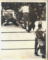 MARCIANO, ROCKY-JOE LOUIS WIRE PHOTO (1951-END OF FIGHT)