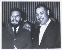 LOUIS, JOE & FIDEL CASTRO WIRE PHOTO (1960)