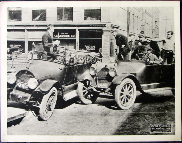 CORBETT, JAMES J. MOVIE LOBBY CARD (THE MIDNIGHT MAN-1919)