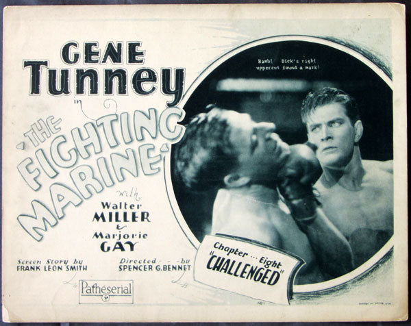 TUNNEY, GENE MOVIE LOBBY CARD (THE FIGHTING MARINE-1926)