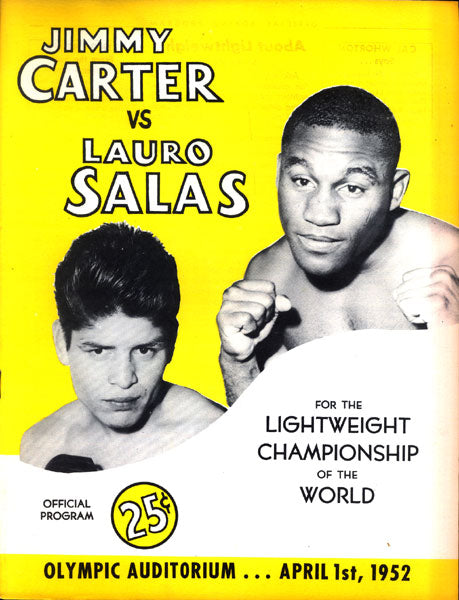 CARTER, JIMMY-LAURO SALAS OFFICIAL PROGRAM (1952)