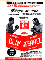 ALI, MUHAMMAD-ERNIE TERRELL CLOSED CIRCUIT BROADSIDE (1967)