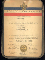 JEBY, BEN BOY SCOUTS CARD