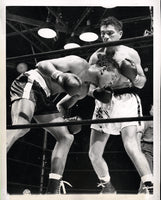 ROBINSON, SUGAR RAY-JOEY MAXIM WIRE PHOTO (1952-13TH ROUND)