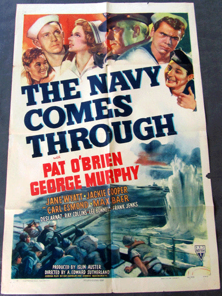 BAER, MAX MOVIE POSTER (THE NAVY COMES THROUGH-1942)