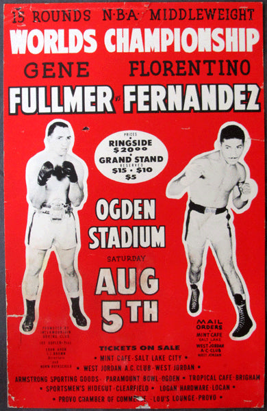 FULLMER, GENE-FLORENTINO FERNANDEZ ON SITE POSTER (1961)
