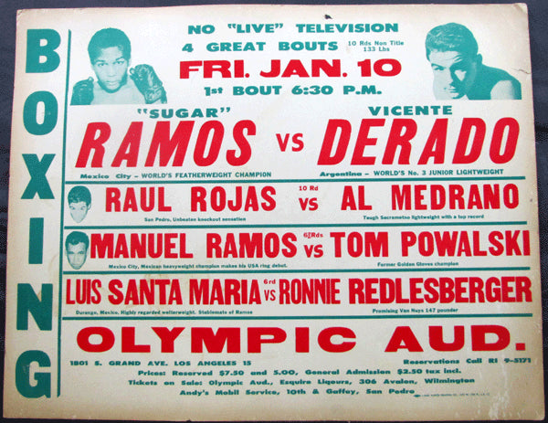 RAMOS, SUGAR-VICENTE DERADO ON SITE POSTER (1964)